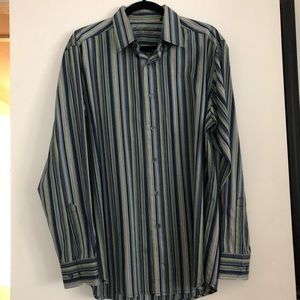 Men’s Indigo Palms Dress Shirt